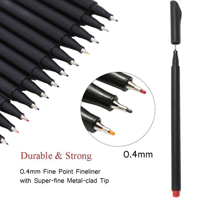 Office Stationery 24 Color Gouxie Pen Water-Based Hand Account Pen Painting Set Color Filling Spot - Image 5