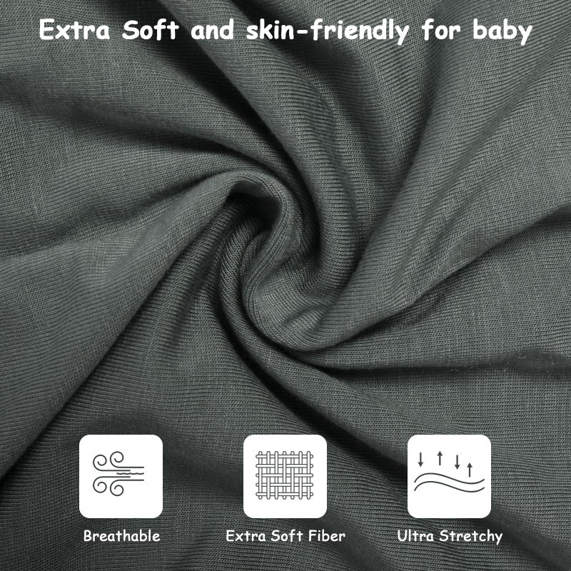 MEXXI Swaddle Baby Sleep Sack With Arms Up, 2 Pack Baby Transitional Swaddle with Double Zipper,0.5 TOG, 8-13 lbs, S - Image 3