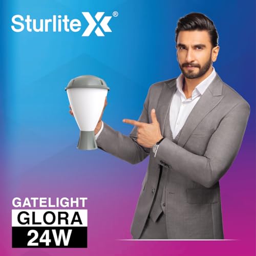Sturlite Glora 24W LED Gate Light| 6K Cool White Color Temperature| Durable PC Body & Inbuilt LED Chips| IP65 Water & Dust Resistant Wall Light - Pack of 1 - Image 2