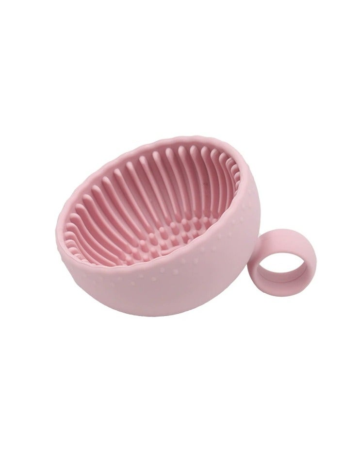 يوكانبي وعاء تنظيف فرش المكياج السيليكوني 2 قطعة – حصيرة تنظيف فرش بدون رائحة مع وسادة فرك لفرش الحواجب والحمرة والوجه والعين - Image 1