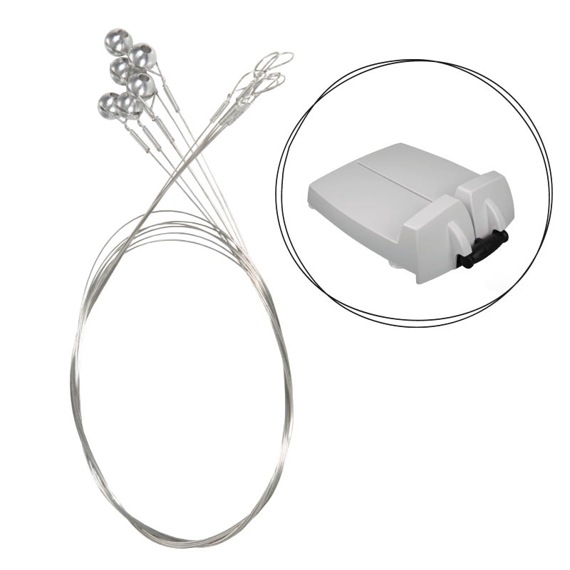 BOSKA Cheese Commander Pro Cutting Wires - 6 Set Cheese Slicer Cutter Wires for Easy Fast Cutting Hard or Semi Hard Block Cheese - Stainless Steel Kitchen Cooking Tool - Durable Wires Adjustable Thickness  - Image 1