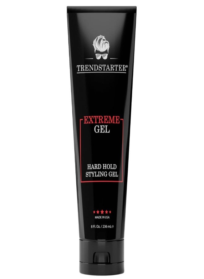 TRENDSTARTER - EXTREME GEL - Hard Hold - Natural Shine - Extreme Strength - Non-Flaking Hair Gel Formula for All Hair Types - All-Day Reliability - Image 1