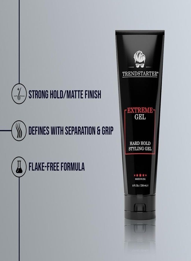TRENDSTARTER - EXTREME GEL - Hard Hold - Natural Shine - Extreme Strength - Non-Flaking Hair Gel Formula for All Hair Types - All-Day Reliability - Image 5