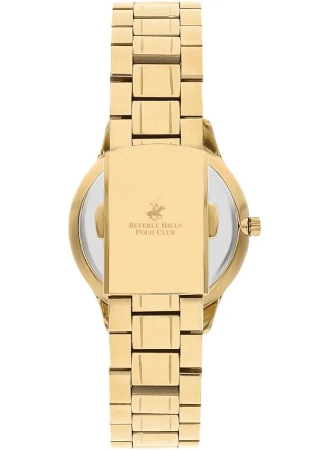 بيفرلي هيلز بولو كلوب Women's 2035 Movement Watch, Analog Display and Metal Strap - BP3348X.130, Gold
