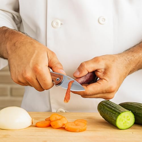 Machado Mini-Pocket Foldable (Manual) Knife | Compact Knife with ABS Plastic Handle, Sharp Stainless Steel Blade for Kitchen, Home,Travel & Utility - Image 2
