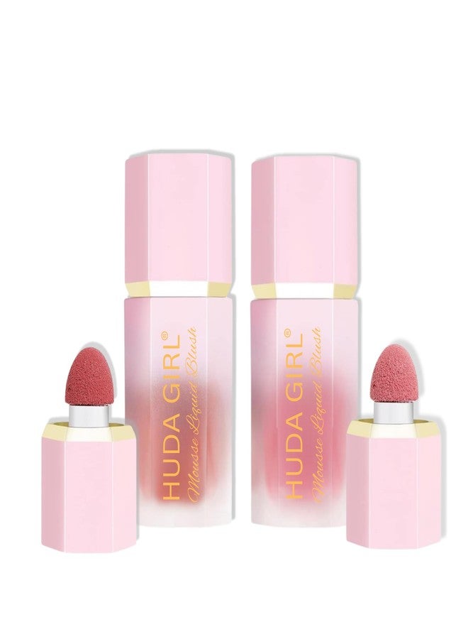 HUDA GIRL 2-in-1 Liquid Blush and Lip Tint, Matte Finish, Lightweight Blusher for Cheeks, Eyes & Lips, Waterproof, Long Lasting Lip and Cheek Tint - Image 1