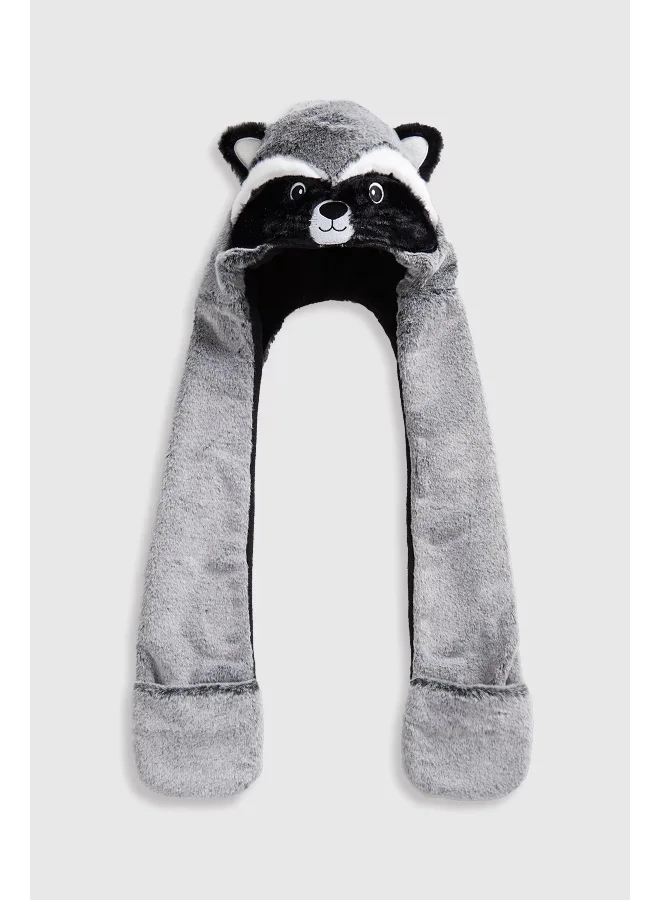 مذركير Raccon Hooded Scarf