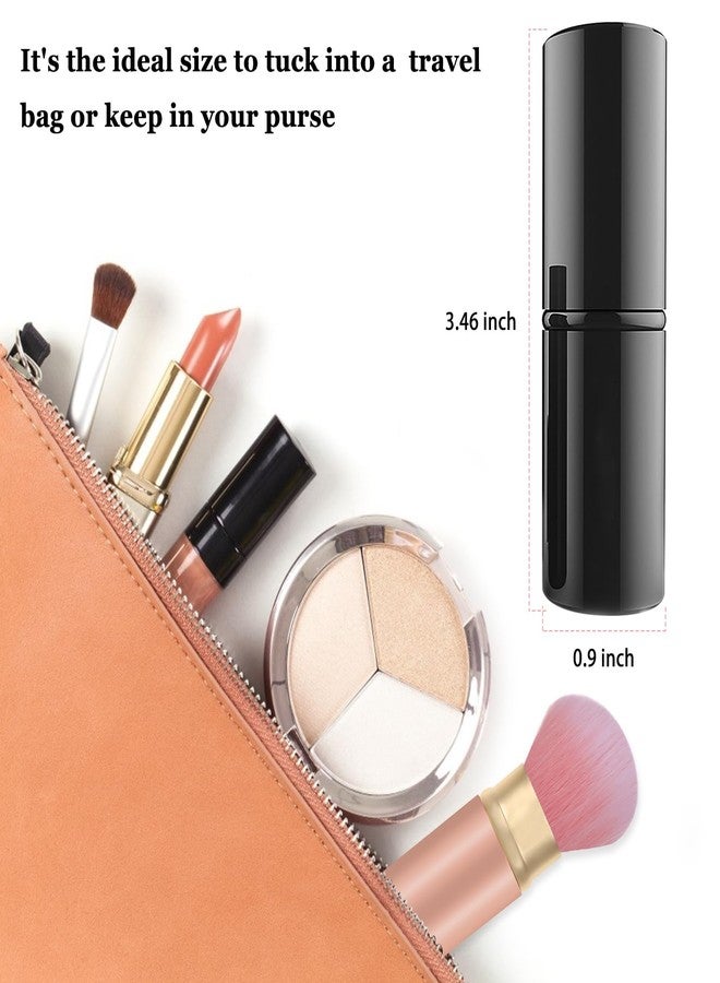 Falliny 2 Pack Retractable Makeup Brush, Kabuki Powder Foundation Makeup Brush, Travel Face Blush Brush with Cover for Blush,Bronzer, Sunscreen,Buffing, Concealer, Highlighter, Powder Cosmetics - Image 3
