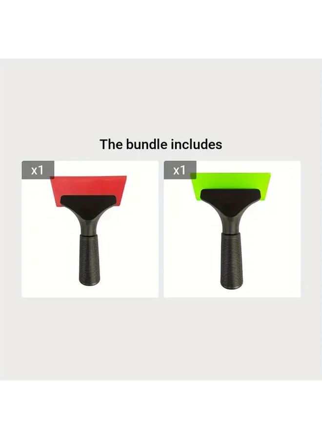 ممسحة نوافذ مطاطية حمراء وخضراء، كاشطة زجاج، مساحة زجاج للسيارات، أداة تنظيف للسيارات، فرشاة أدوات منزلية - Image 1