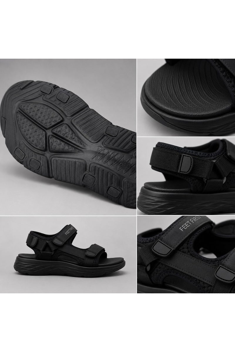 Feet First Men’s Sports Sandals with Adjustable Velcro Straps – Lightweight Comfort Outdoor Walking Sandals - Image 3