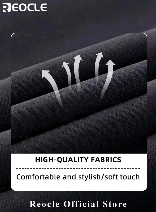 REOCLE Men's Polo Shirts Quick Dry Short Sleeve Golf Shirt Casual Moisture Wicking Shirt Business Polo Shirt Athletic Performance Polo Shirt  - Image 3