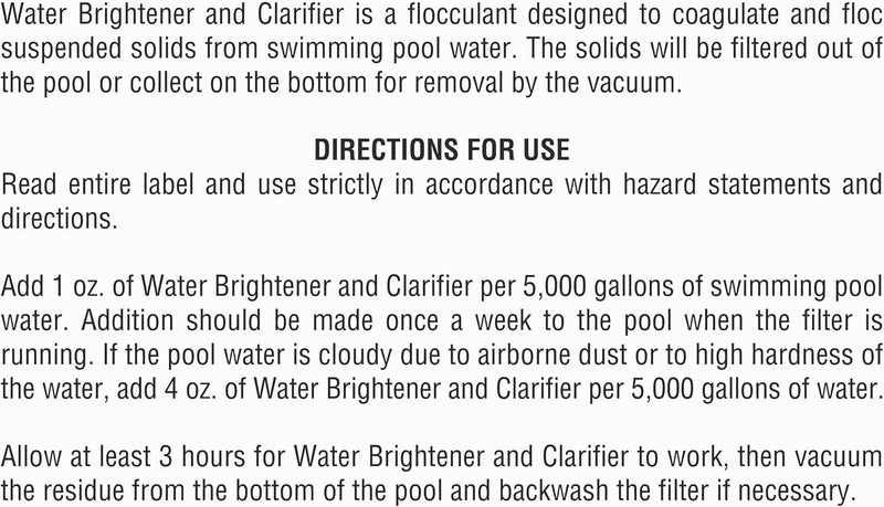 Robelle 2420-02 Water Brightener and Clarifier for Swimming Pools, 1-Quart, 2-Pack - Image 4