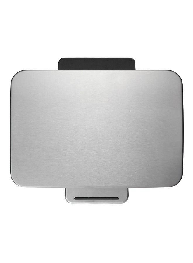 EKO Stainless Steel E-Cube Step Rectangular Trash Bin with Pedal, Liner Bucket, and Soft Closing  Lid - 30L - Image 3