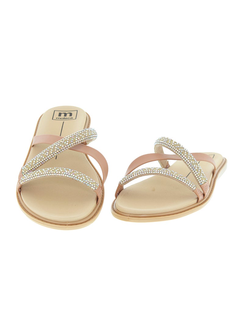 موليكا صنادل مسطحة للنساء - صنادل مسطحة أنيقة ونعال مسطحة مريحة للسيدات - Image 4