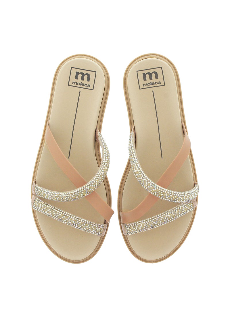 موليكا صنادل مسطحة للنساء - صنادل مسطحة أنيقة ونعال مسطحة مريحة للسيدات - Image 5