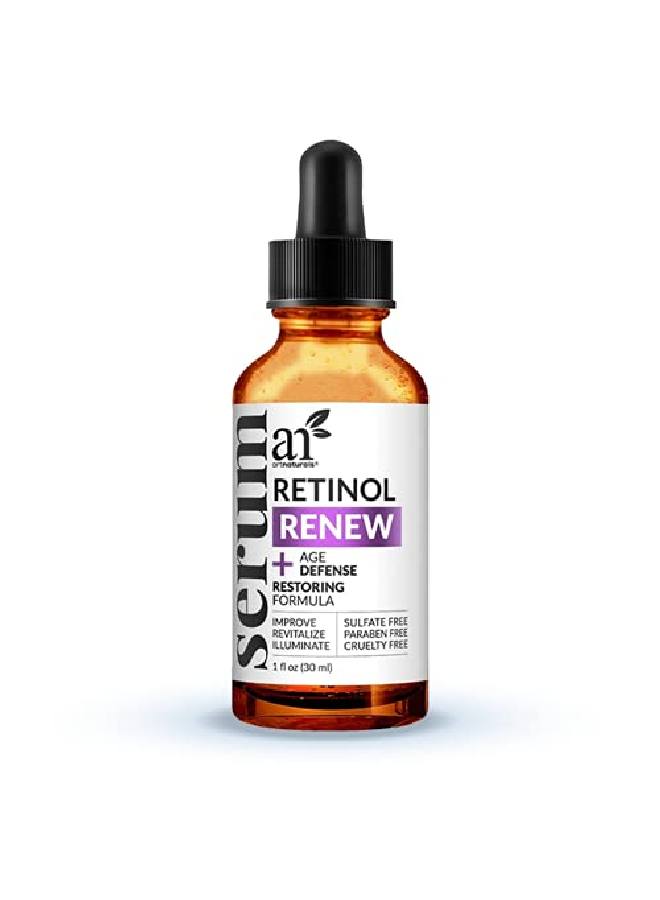 artnaturals Retinol Serum For Face (1 Fl Oz / 30Ml) With Vitamin C 2.5% Retinol Oil & Hyaluronicacid Skin Clearing Antiaging Antiwrinkle Eye Serum Skin Repairnight Therapy  - Image 1