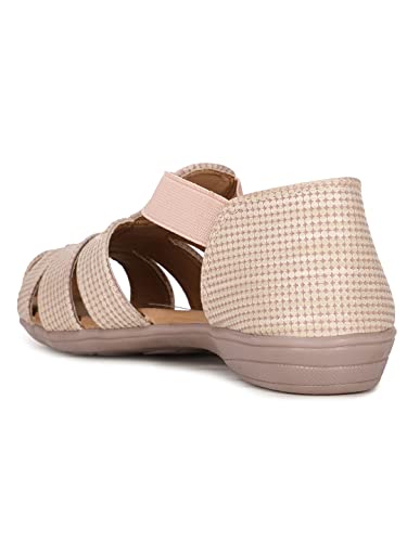 Bata باتا نوها صندل نسائي بني فاتح مسطح - 8 المملكة المتحدة (5513951) - Image 3
