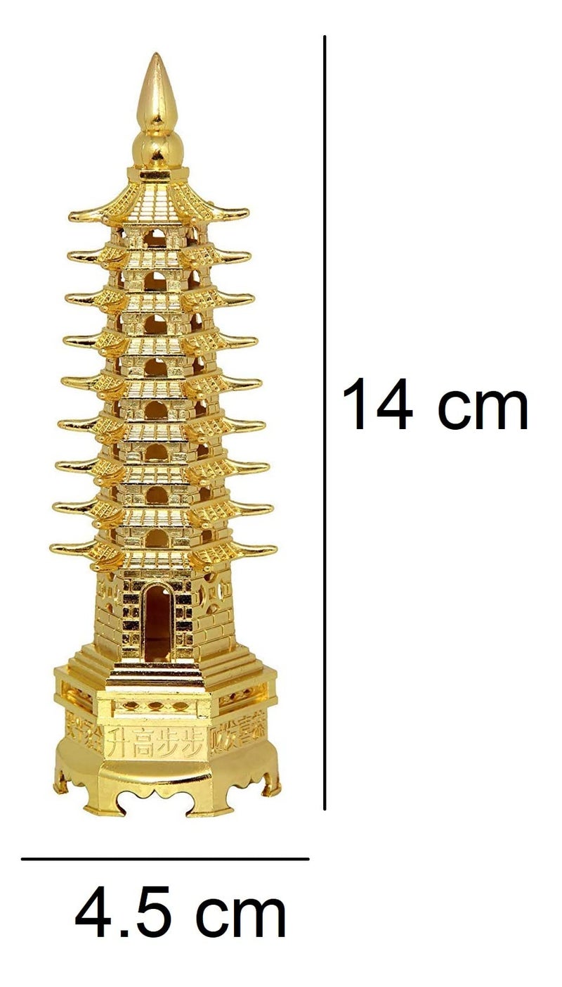 ARTISKRITI Education Tower Feng Shui for Students Academic Success with Lucky Feng Shui Coins, Feng Shui Items for Good Luck, Fengshui Items - Image 2
