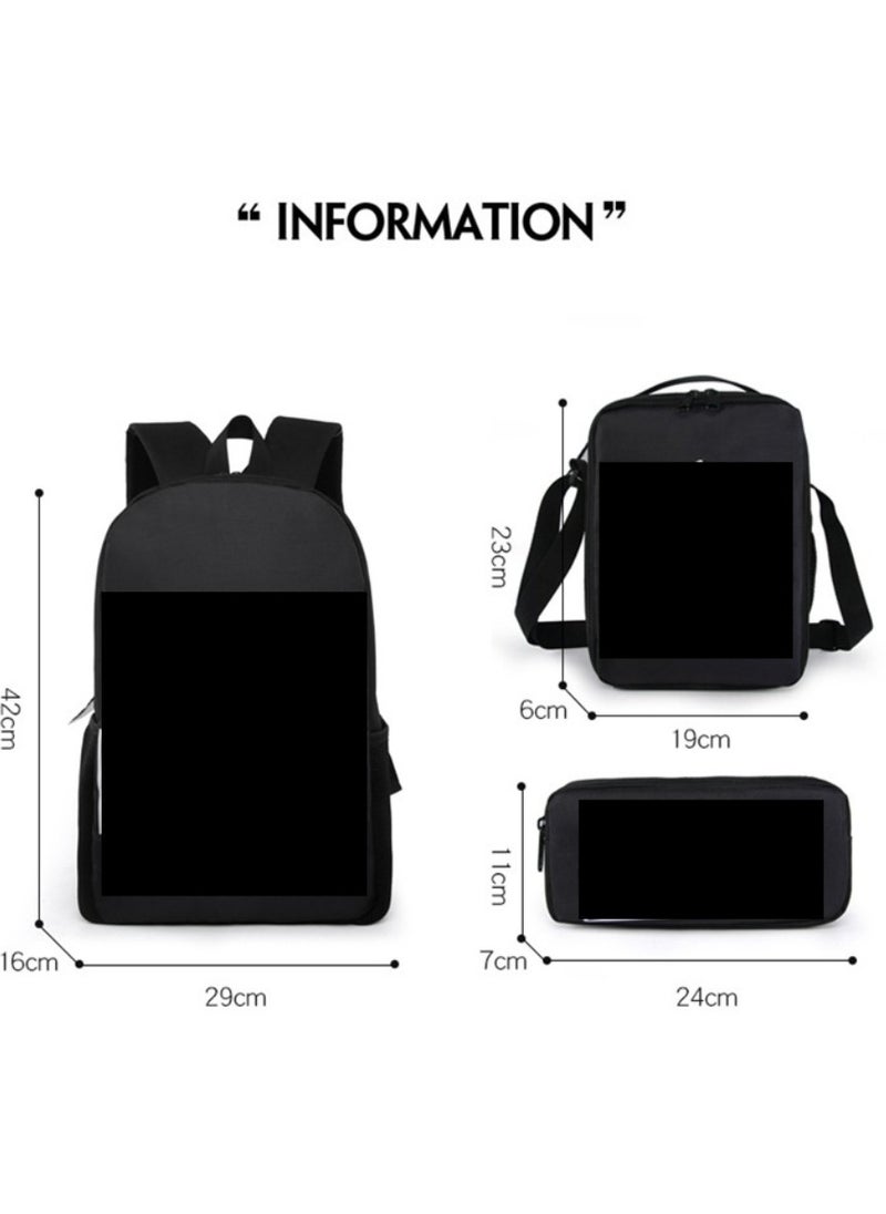 Digital Printing Large Capacity Backpack Three piece Set Lunch Bag Pen Bag Polyester Comfortable Load Reducing Backpack for Students and Children Unisex - pzsku/Z98EBD67E7850B06A1BD6Z/45/_/1705560681/b863b384-e1b6-4de2-9236-db5e5c694ffc