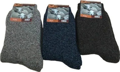جويث Norweger Socks Washed Wool Socks 3 Different Colors (2038)