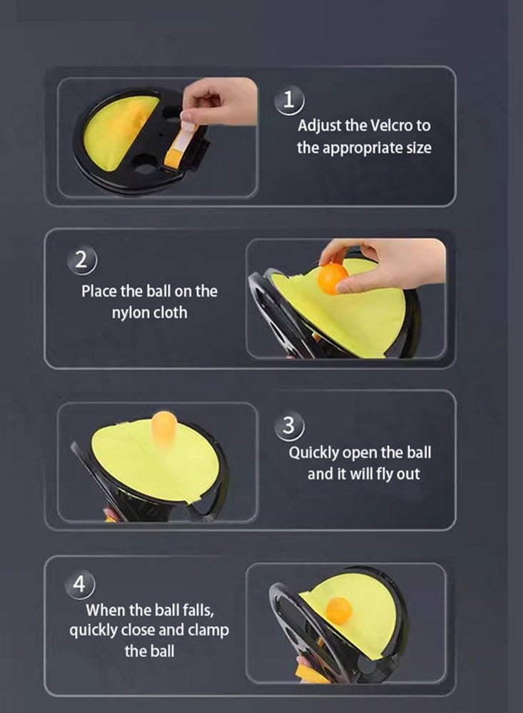 Sensory Toys For Kids Bouncing Ball Ball Shooting Toy Pinpong Balls  Sports Training Hand - Image 3