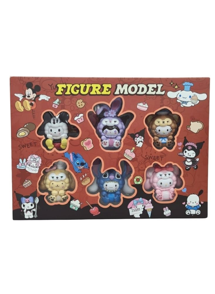 بريميم مجموعة مجسمات حيوانات كرتونية لطيفة مع شخصيات متعددة – ألعاب ملونة قابلة للتجميع للأطفال - Image 2