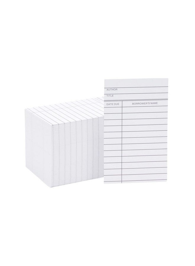 Sustainable Greetings Library Checkout Cards Due Date Note Cards For Record Keeping (3X5 In 250 Pack) - Image 1