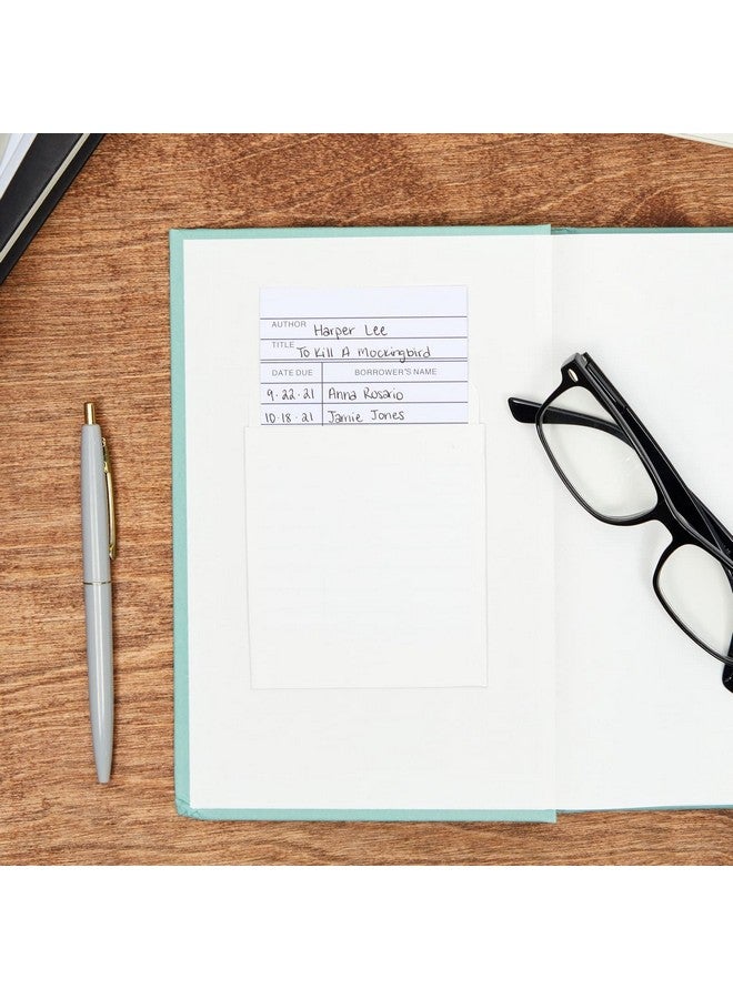 Sustainable Greetings Library Checkout Cards Due Date Note Cards For Record Keeping (3X5 In 250 Pack) - Image 2