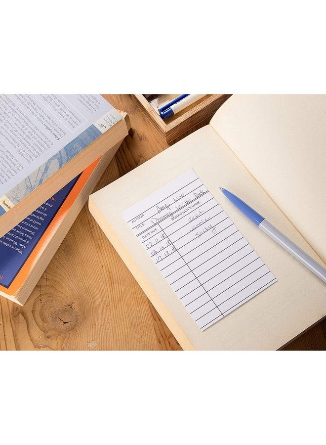 Sustainable Greetings Library Checkout Cards Due Date Note Cards For Record Keeping (3X5 In 250 Pack) - Image 4