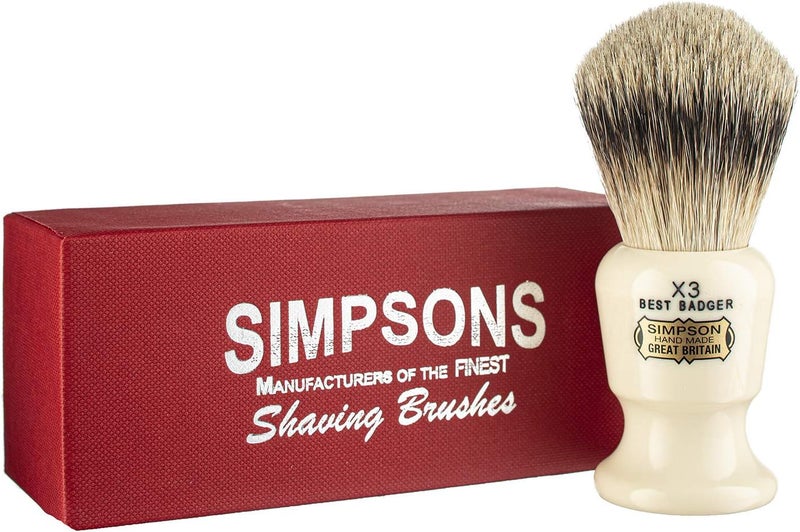 Simpson Shaving Brushes Simpsons Commodore X3 Best Badger Hair Shaving Brush - Image 1