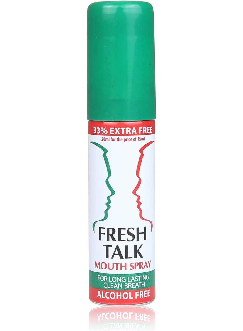 Fresh Talk Mouth Freshener Spray Green Lemon (Lime) - Zesty & Intense - 20ml - Image 2