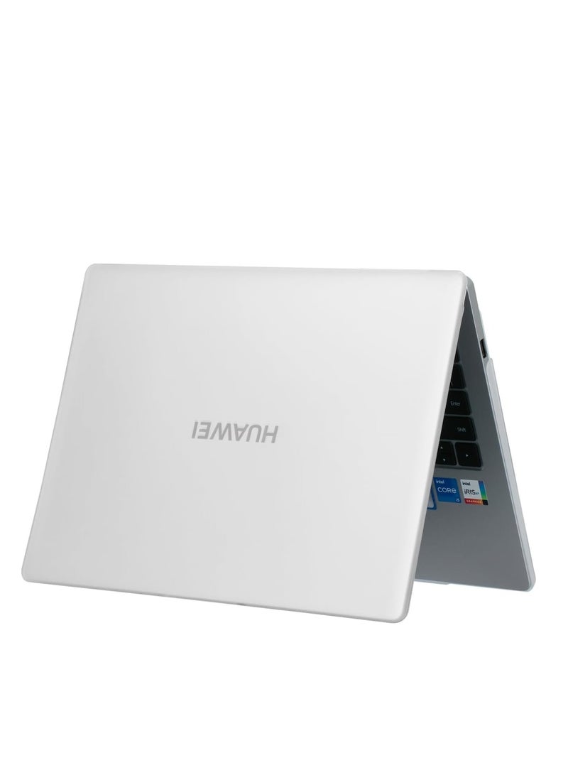 Case for Huawei MateBook D 14 2023-14-Inch Slim, Shockproof, Scratch-Resistant, Anti-Slip Hard Shell, 360° Protective PC Notebook Sleeve, Laptop Cooling Case, Frosted Clear - Image 1