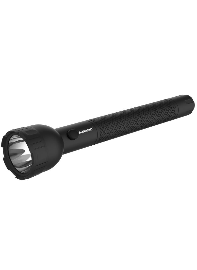SONASHI Rechargeable LED Torch  Best for Camping and Outdoors  Rechargeable Flashlight with Bright SMD LED  Long working time with Liion Battery  Flashlights SPLT-112U  - Image 1