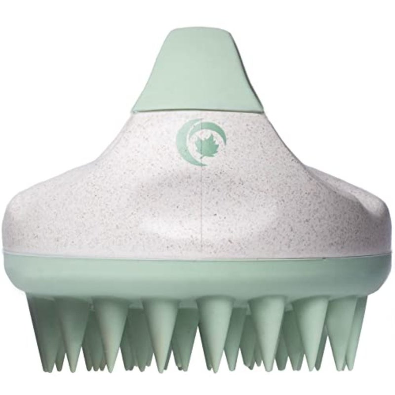 Tea Tree Oil Shampoo with Hair Shampoo Brush - In Shower Scalp Scrubber Exfoliator Made with Recycled Wheat Straw and Soft Silicone plus Sulfate Free Clarifying Shampoo for Build Up 8 Fl Oz - Image 3