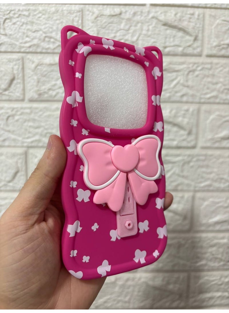 جراب خلفي مع فيونكة متوافق مع هاتف اوبو رينو 12F - Image 2