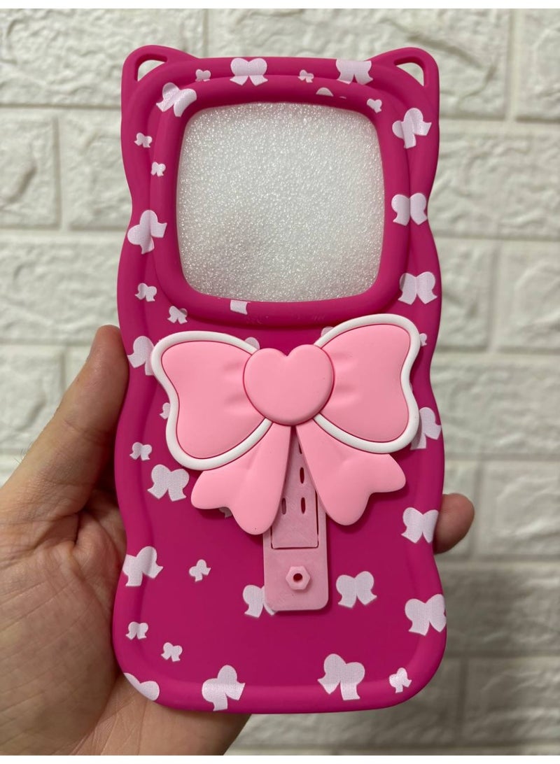 جراب خلفي مع فيونكة متوافق مع هاتف اوبو رينو 12F - Image 1