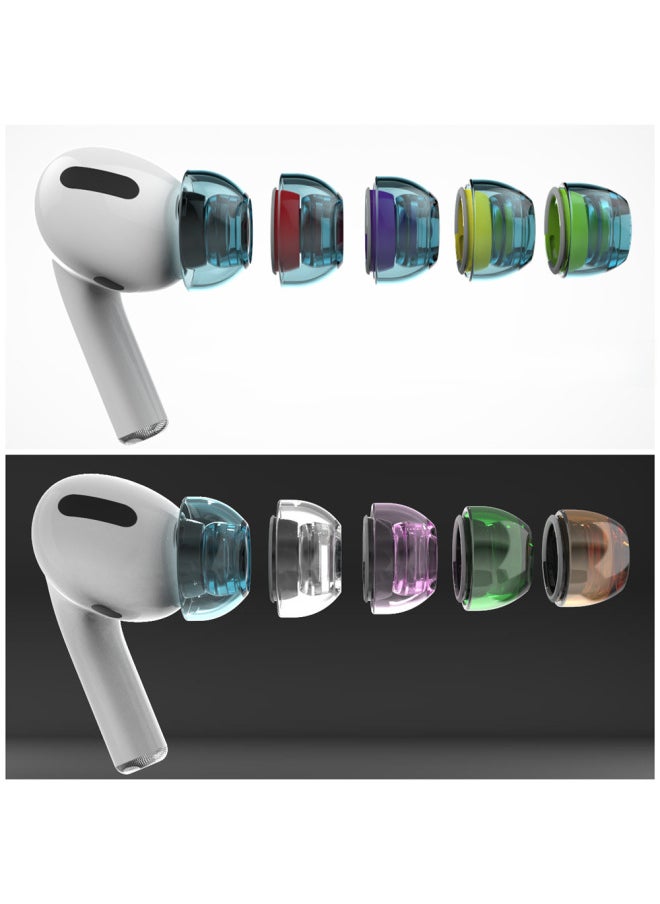 Generic - Suitable For AirPods Pro Transparent Ear Cap TPE For Apple Earplug Super Soft Non-slip-Color:MS Natural Color High Transparent Pair Plus Cardboard - Image 1