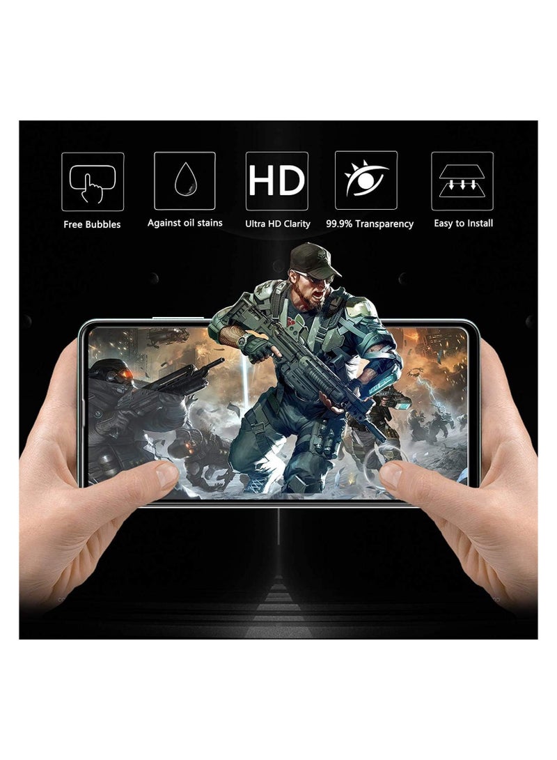 M7molge Full Coverage Glass Screen Protector for Xiaomi Redmi Note 8 Pro - Black Frame  - Image 4