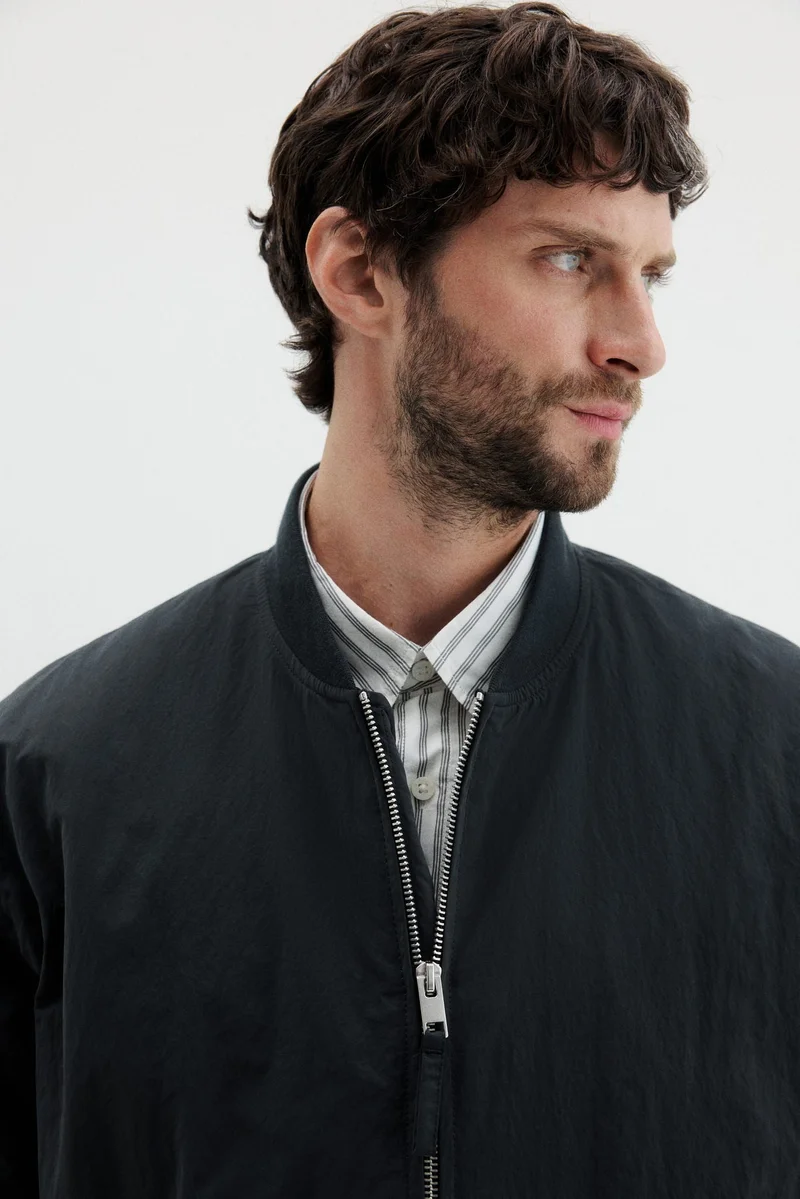 H&M Loose Fit Nylon bomber jacket