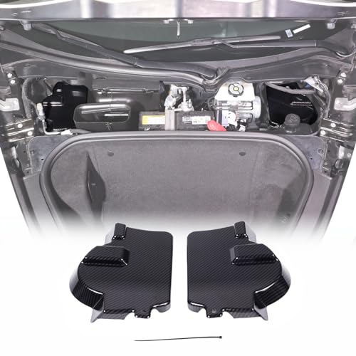 CHEAYAR Front Strut Shock Tower Cover Compatible with Chevrolet Corvette C8 20202023 ABS Plastic Engine Bay Shock Protection Panel Cover Trim 2pcs C8 Accessoriescarbon fiber pattern - Image 1