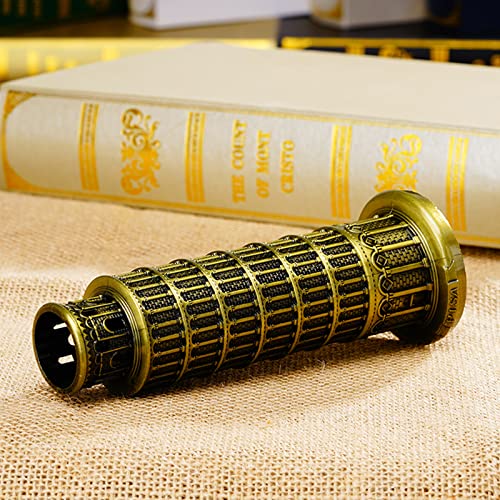 DS.DISTINCTIVE STYLE DS. DISTINCTIVE STYLE Metallic Leaning Tower of Pisa Statue Souvenir Figurines Tower Model Kit for Home Decoration, Party - Image 5