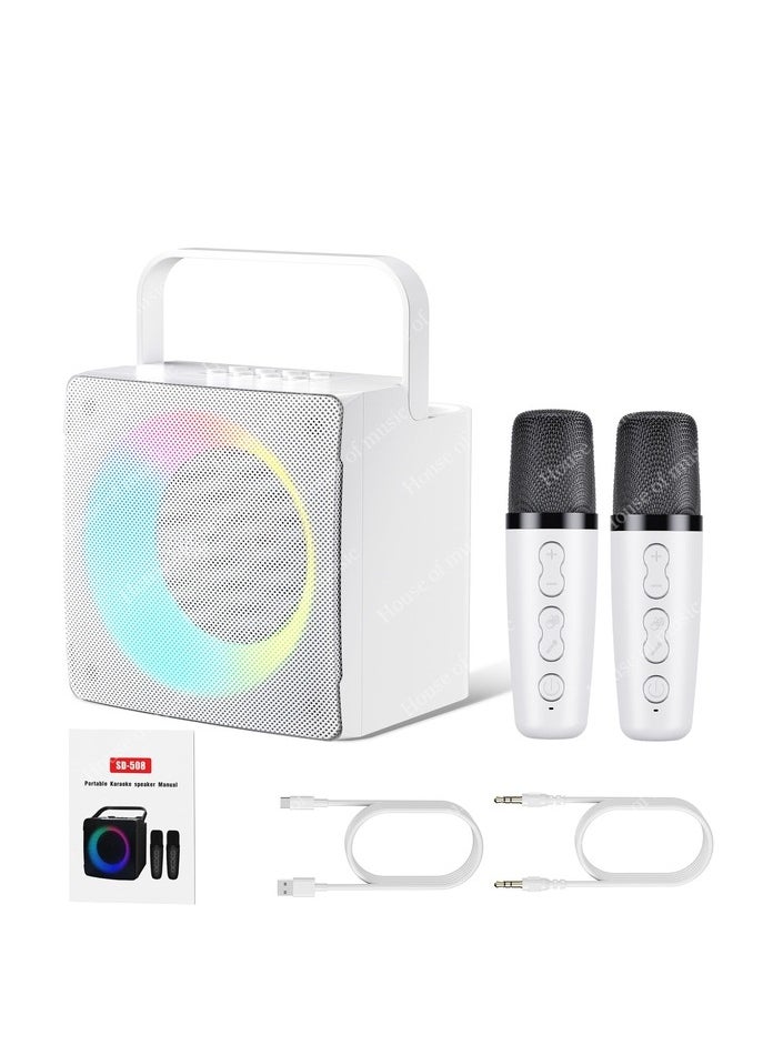 SDRD SDRD SD-508 Home Outdoor Portable Bluetooth Speaker With Dual Wireless Microphones  - Image 2