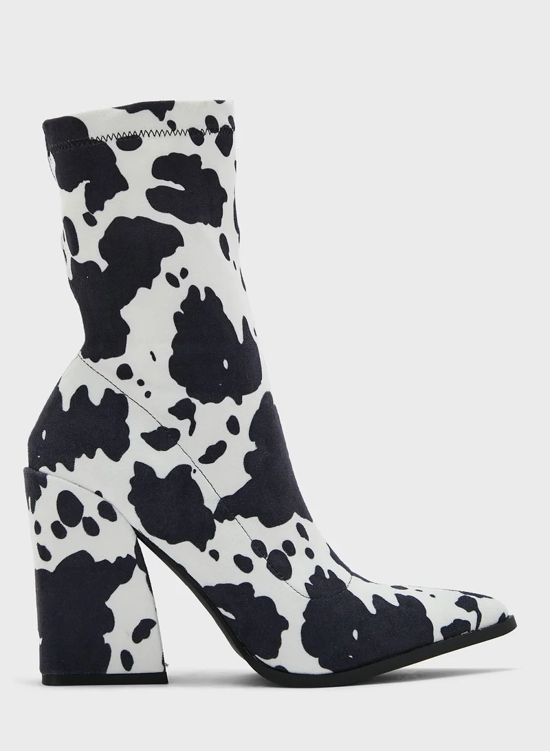 PUBLIC DESIRE Plush Ankle Boots