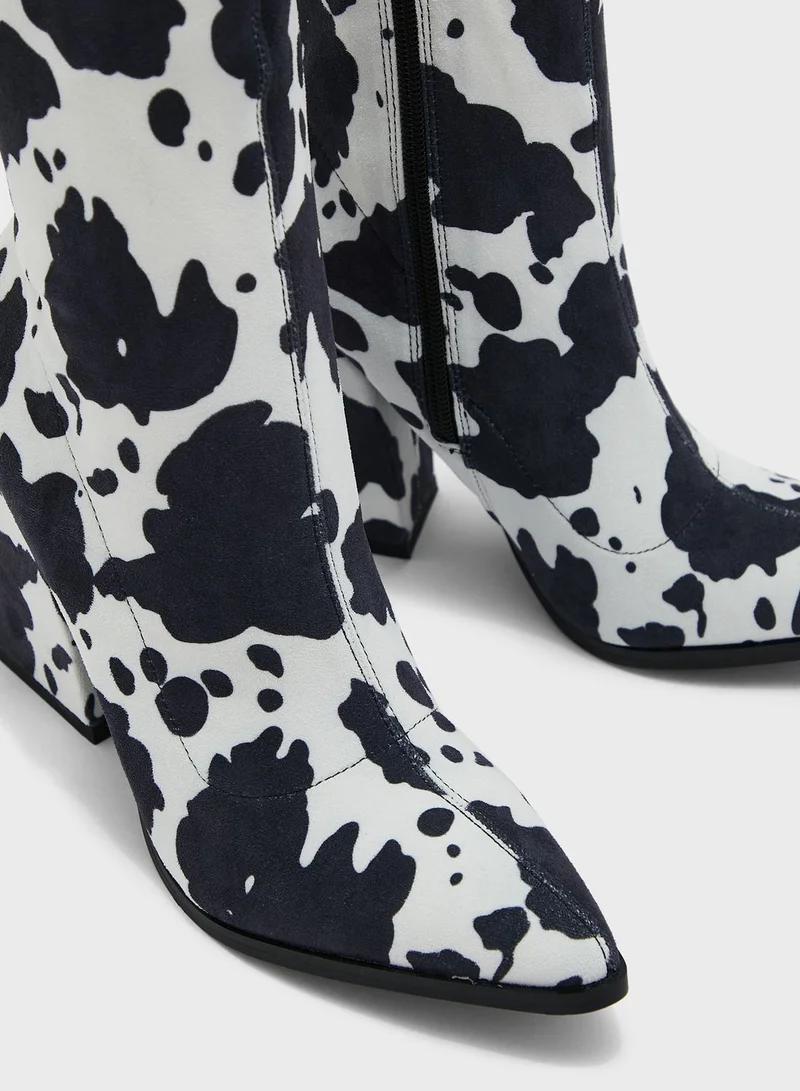 PUBLIC DESIRE Plush Ankle Boots