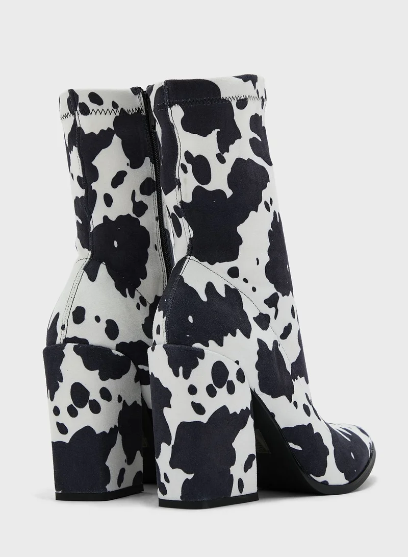 PUBLIC DESIRE Plush Ankle Boots