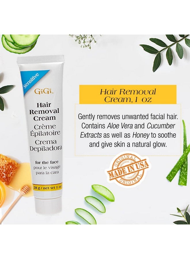 جيجي كريم إزالة الشعر للوجه - 1 أونصة، وكريم مهدئ بطيء النمو - 0.5 أونصة، مجموعة إزالة الشعر للبشرة الحساسة، عبوة واحدة - Image 3