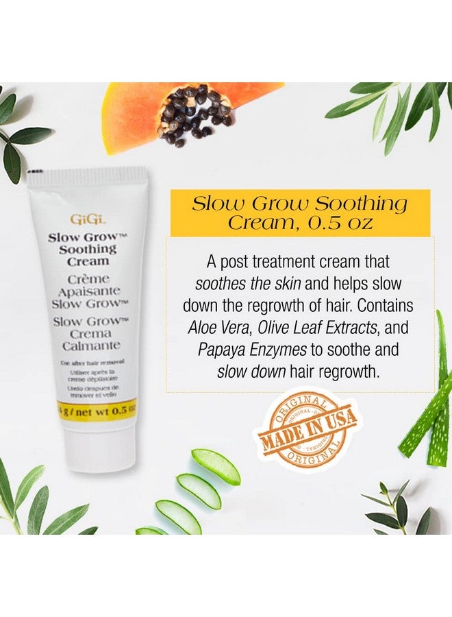 جيجي كريم إزالة الشعر للوجه - 1 أونصة، وكريم مهدئ بطيء النمو - 0.5 أونصة، مجموعة إزالة الشعر للبشرة الحساسة، عبوة واحدة - Image 2