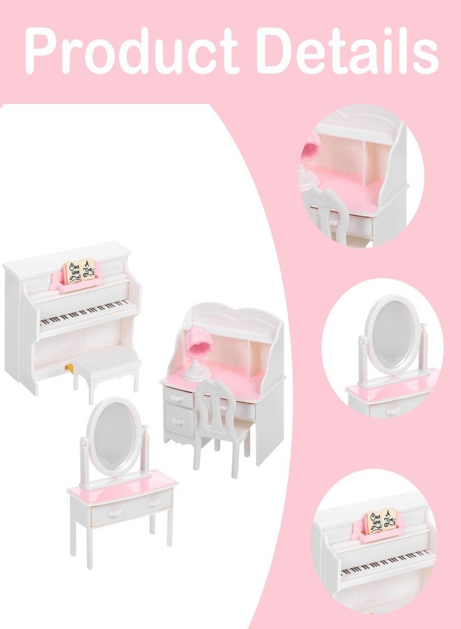 BdelrinQue 7PCS Miniature Furniture, Doll House Set, Kids Room Decor, Toy House for Kids, Role-Playing and Life Skills Simulation - Image 3