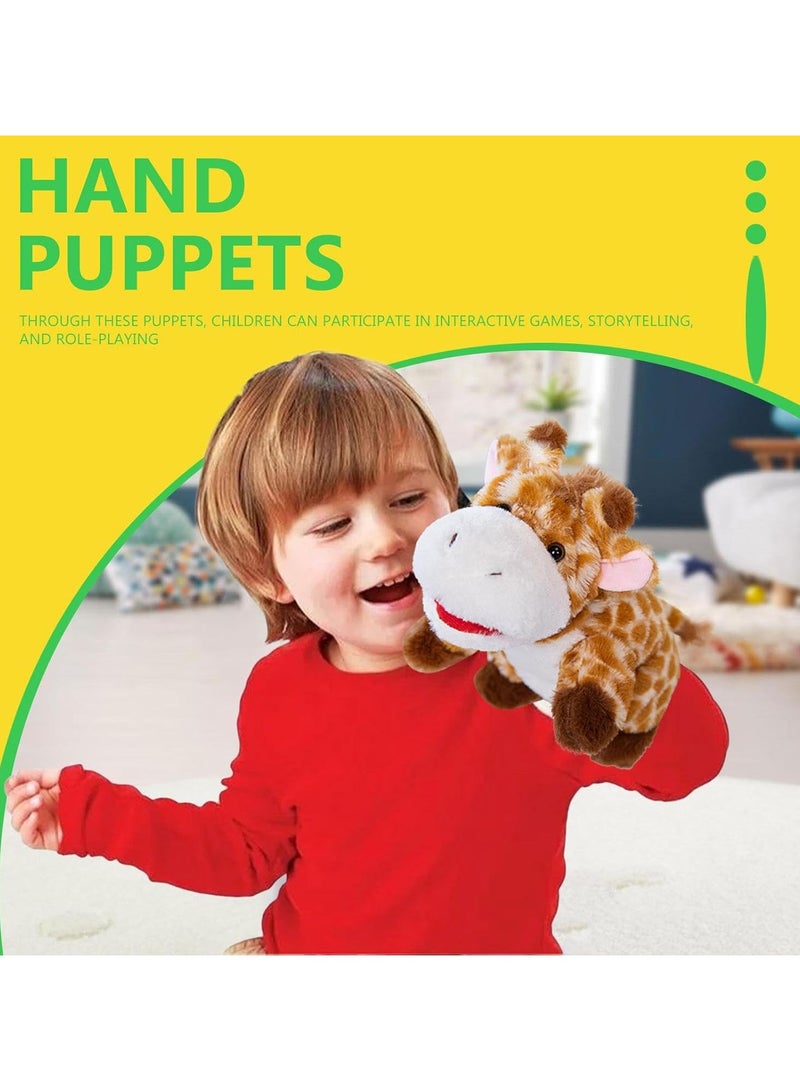 general Hand puppet, cute and soft animal plush toy |Removable mouth plush toy for pretend play, baby plush toy for performance theater, birthday gift - Image 2