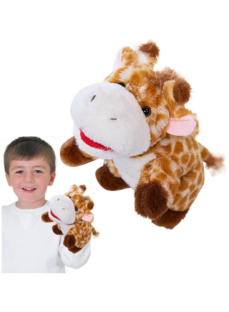 general Hand puppet, cute and soft animal plush toy |Removable mouth plush toy for pretend play, baby plush toy for performance theater, birthday gift - Image 1